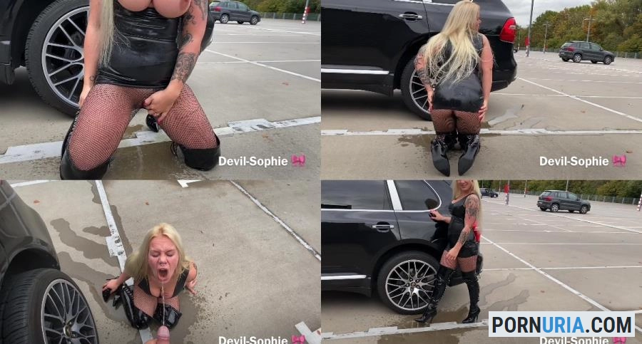Devil Sophie - Parking Piss slut - me and you piss and the people make us horny [FullHD 1080p] MDH Pissing