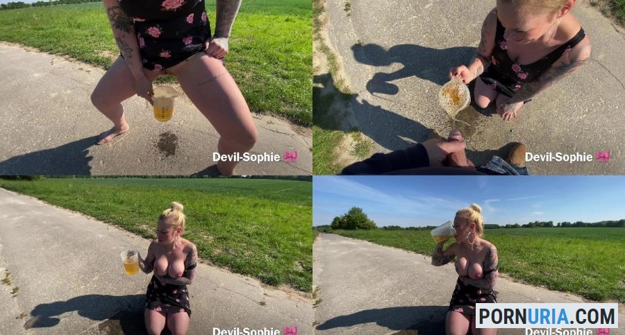 Devil Sophie - Yellow and horny The extreme piss cocktail! Can I get it all down [UHD] MDH Pissing