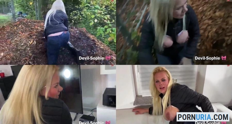 Devil Sophie - Herbstsau - Einsauen bis der Kompost qualmt - Ficken bis der Jeans Fickschlitz glueht [FullHD 1080p] MDH Pissing