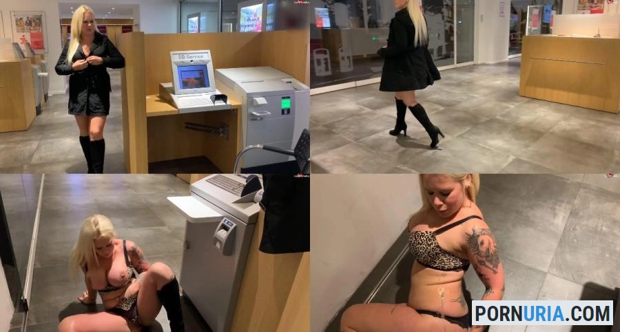 Devil Sophie - Extremely perverted pissing in the middle of the bank branch [FullHD 1080p] MDH Pissing