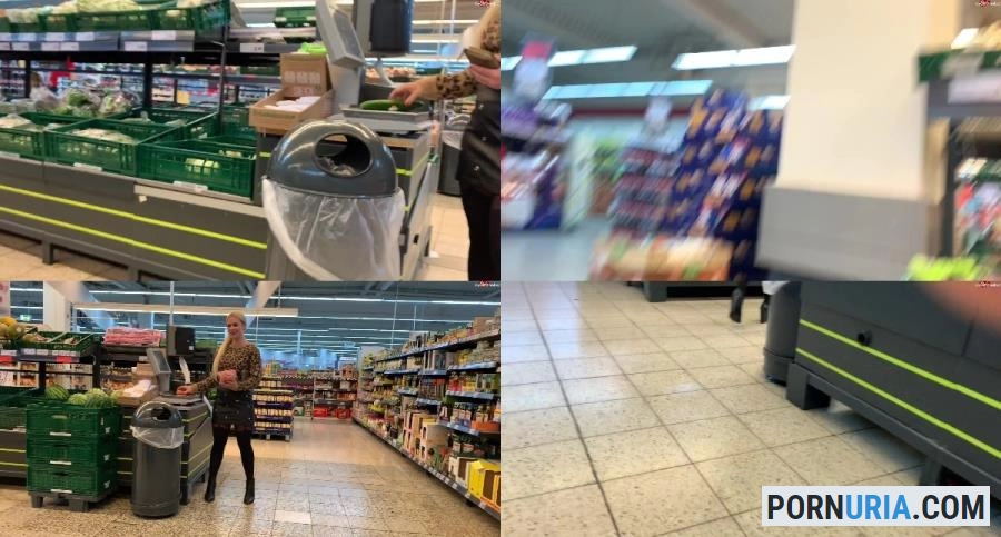 Devil Sophie - Public im Einkaufsladen - Gurke und Moehren eingefuehrt upsi ich lass es [FullHD 1080p] MDH Pissing