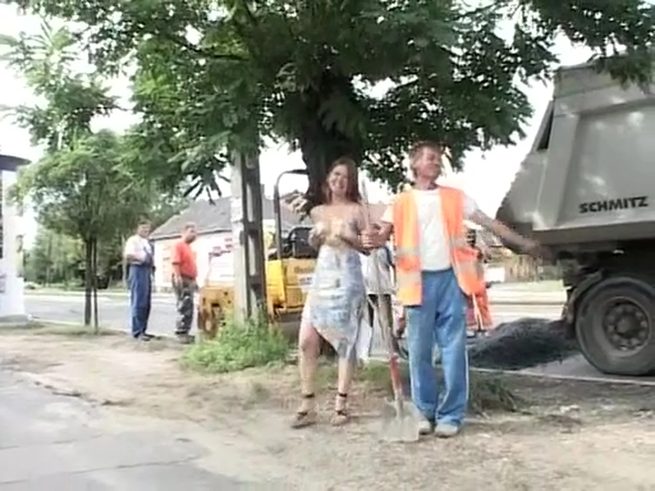 Cheeky Czech & Hungarian Girls Pee in Public Streets 1999