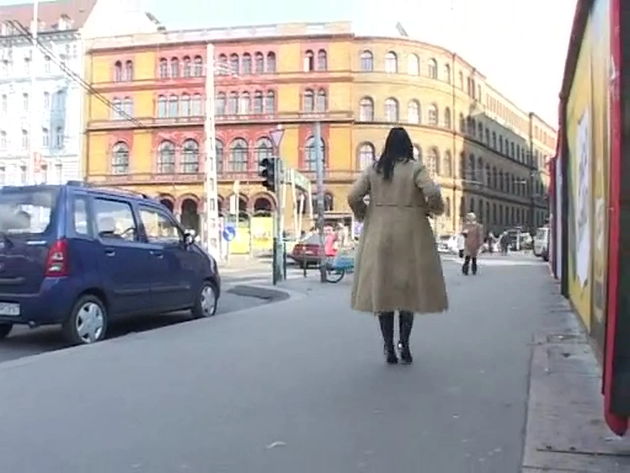 Girls Pee Outdoors: Shy Czech Beauties Let Streams Flow on City